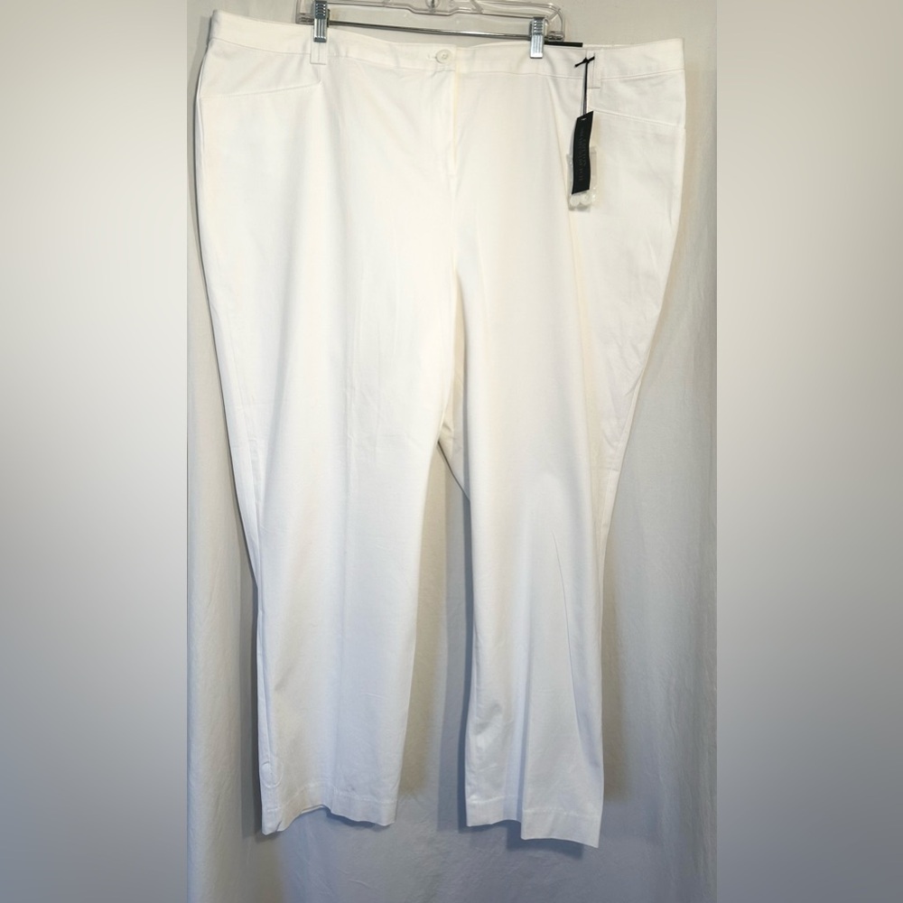 WOMENS NEW 28 REGULAR WHITE LANE BRYANT THE LENA CURVY FIT PANTS
